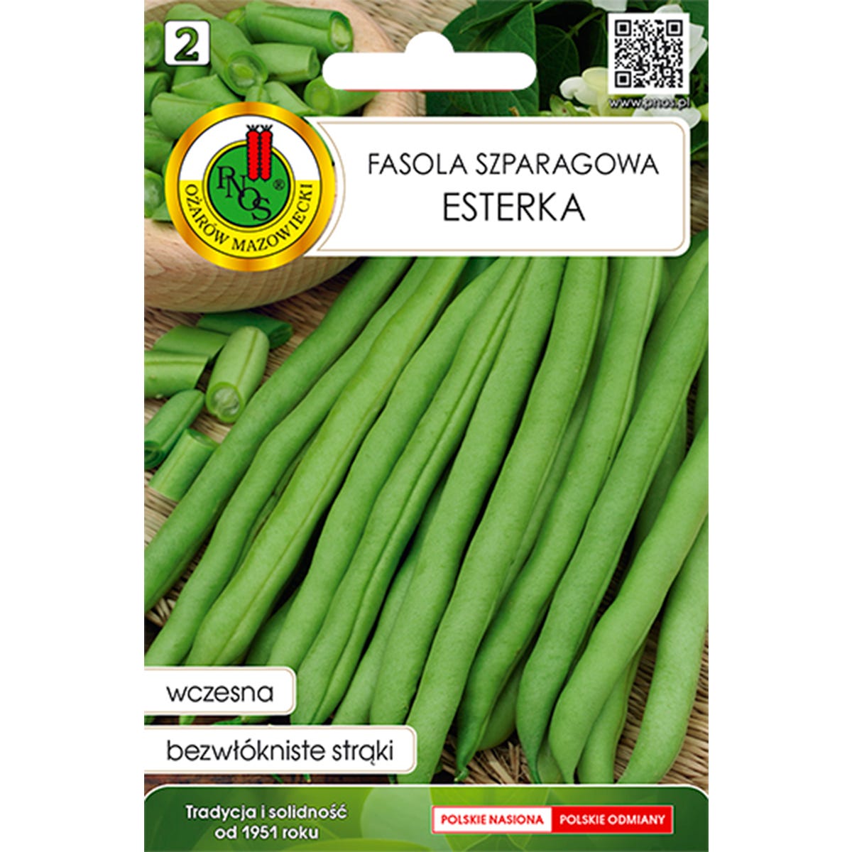 Fasola szparagowa karłowa Esterka nasiona Pnos