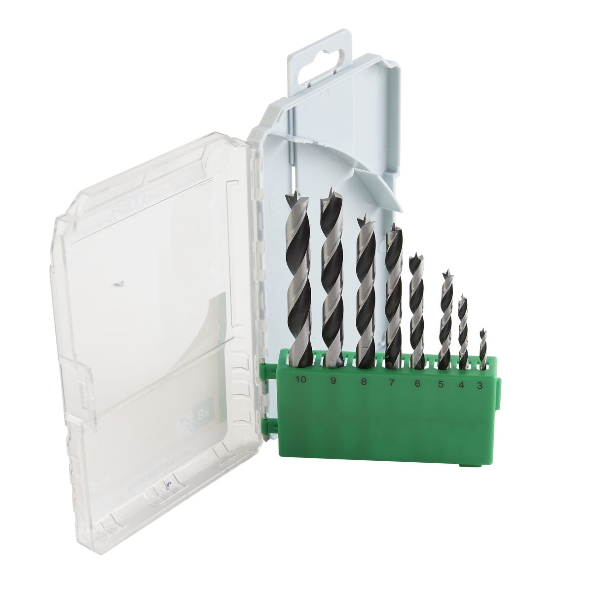 Dexter Zestaw wierteł do drewna 3-10mm 8szt.