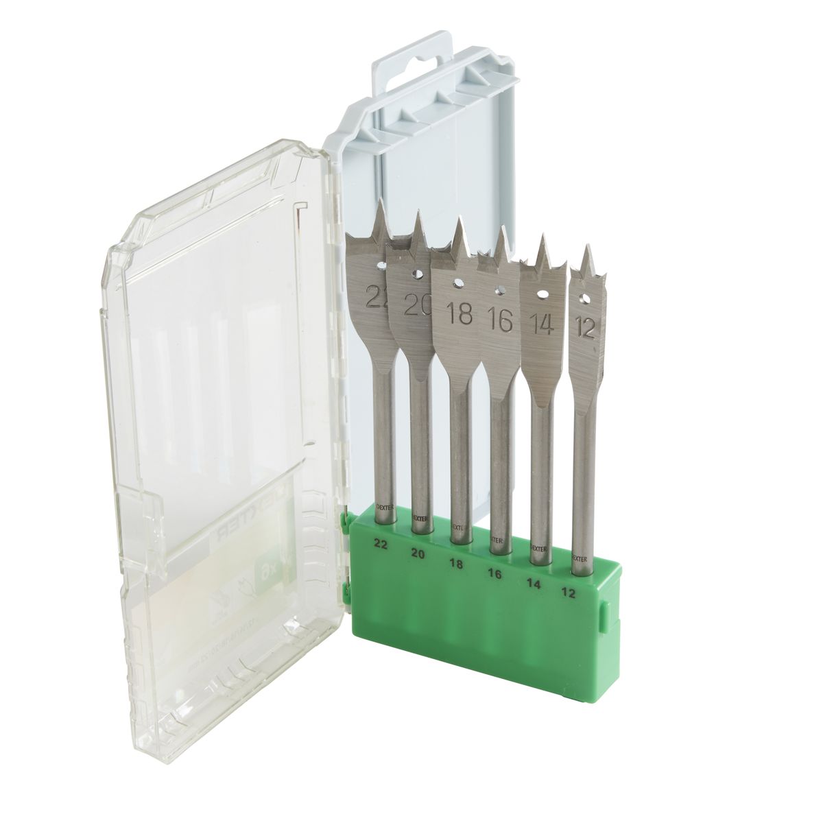 Zestaw wierteł do drewna płaskich 10-25mm 6szt.