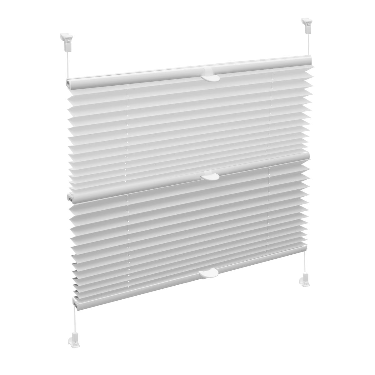 Roleta plisowana Duo 42.5 x 150 cm biała