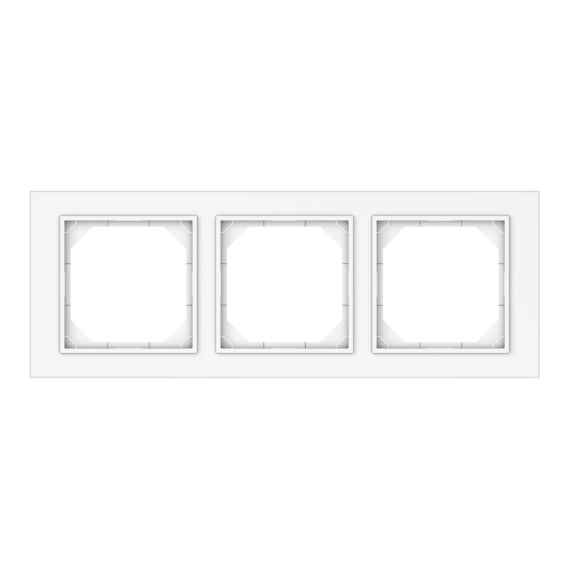 DPM Ramka potrójna Quadrum biała