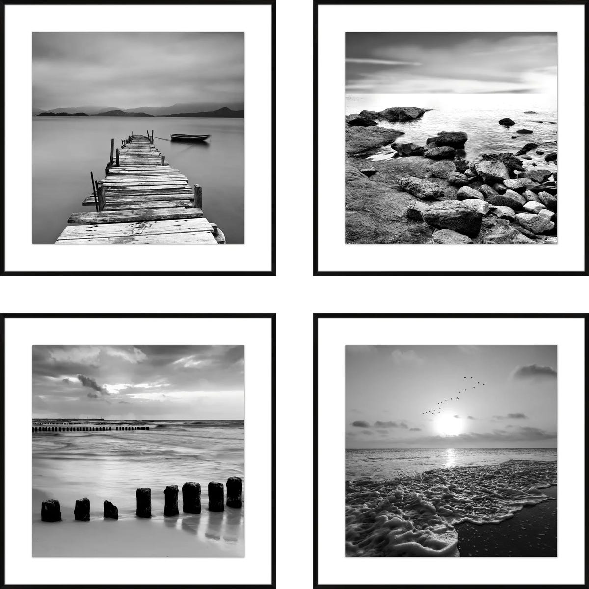 Obraz Deco Box Morski Krajobraz 4 elementy 30 x 30 cm