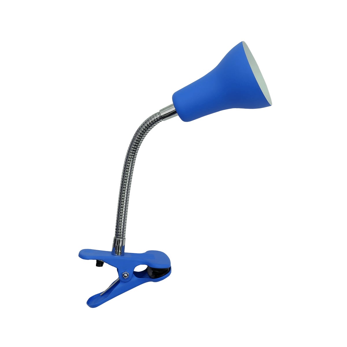 Lampka biurkowa Klips Salta niebieska GU10 Inspire