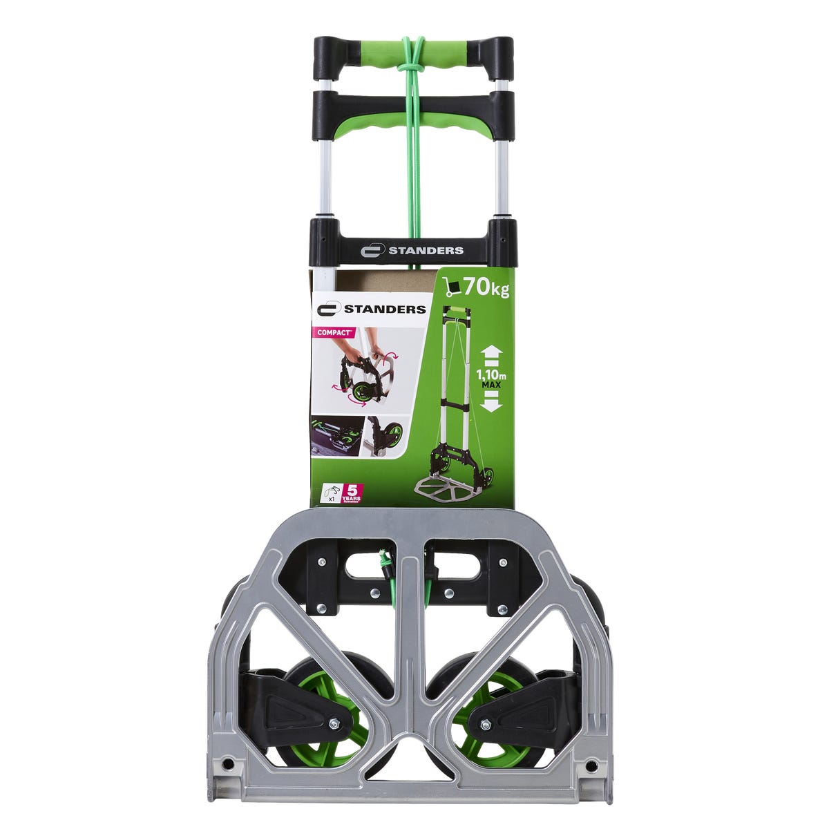 Wózek transportowy składany max. obciążenie 70 kg aluminiowy Standers
