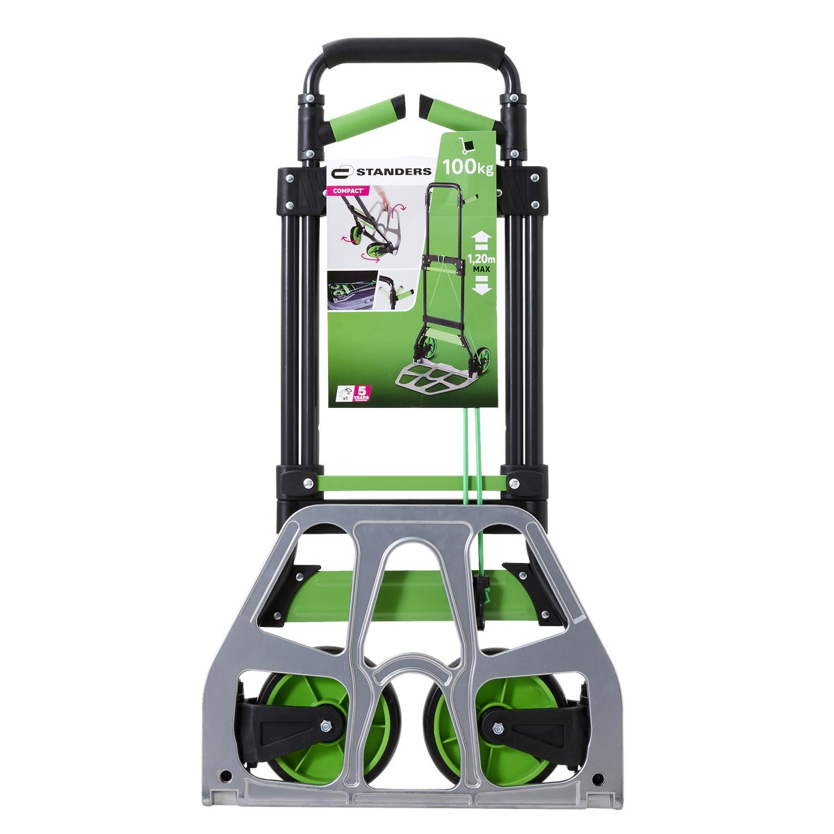 Wózek transportowy składany max. obciążenie 100 kg aluminiowy Standers