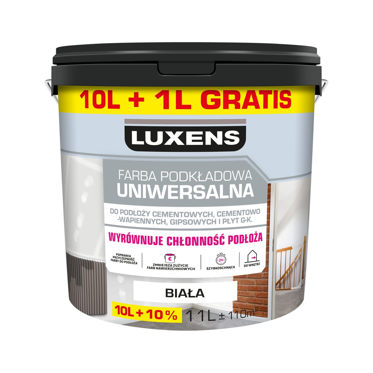Farba podkładowa uniwersalna 10 l + 10% Luxens