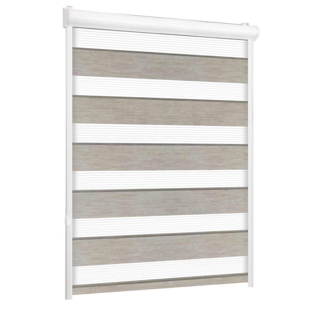 Roleta w kasecie dzień noc Naturale granit 90 x 220 cm lewa