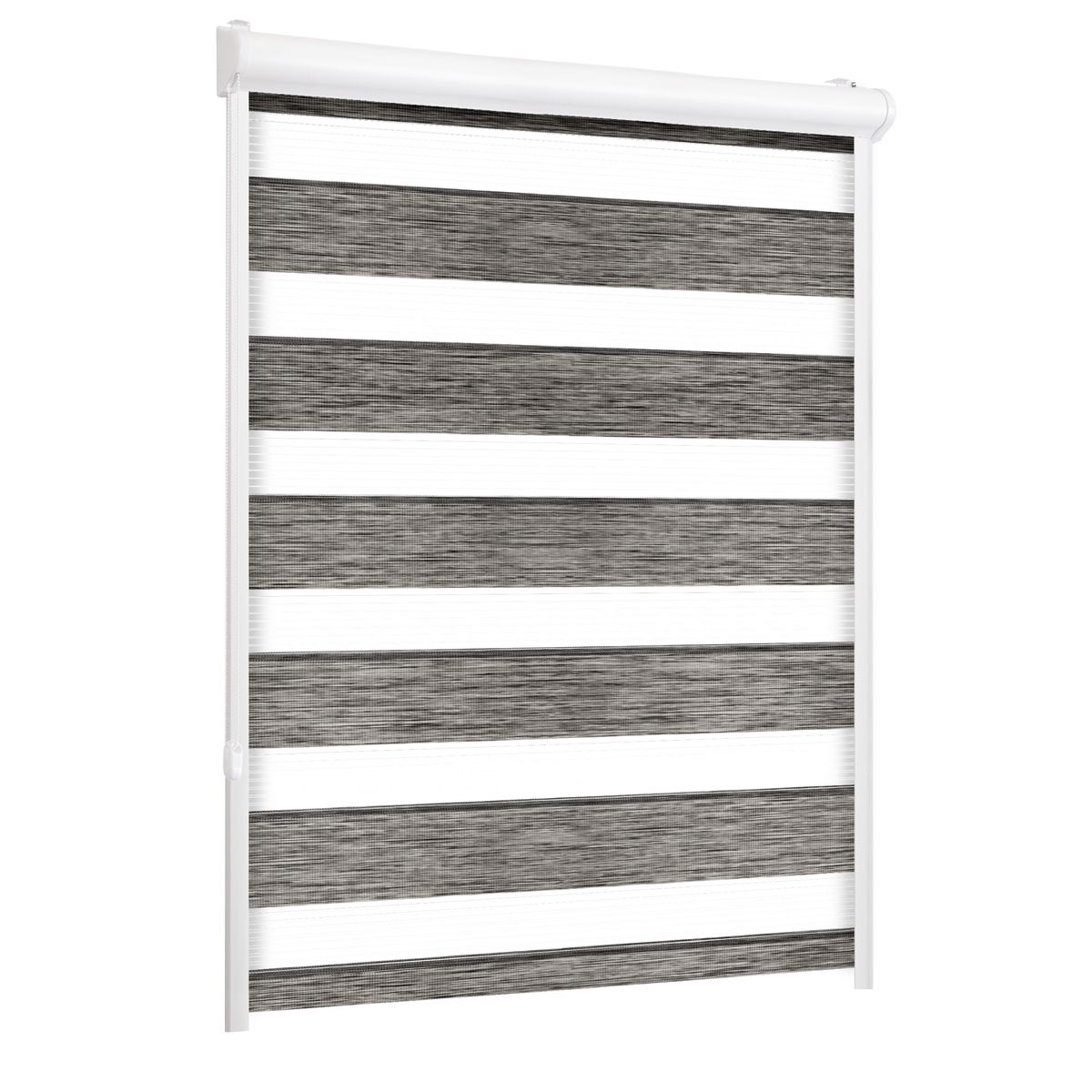 Roleta w kasecie dzień noc Naturale szara 97.5 x 220 cm lewa