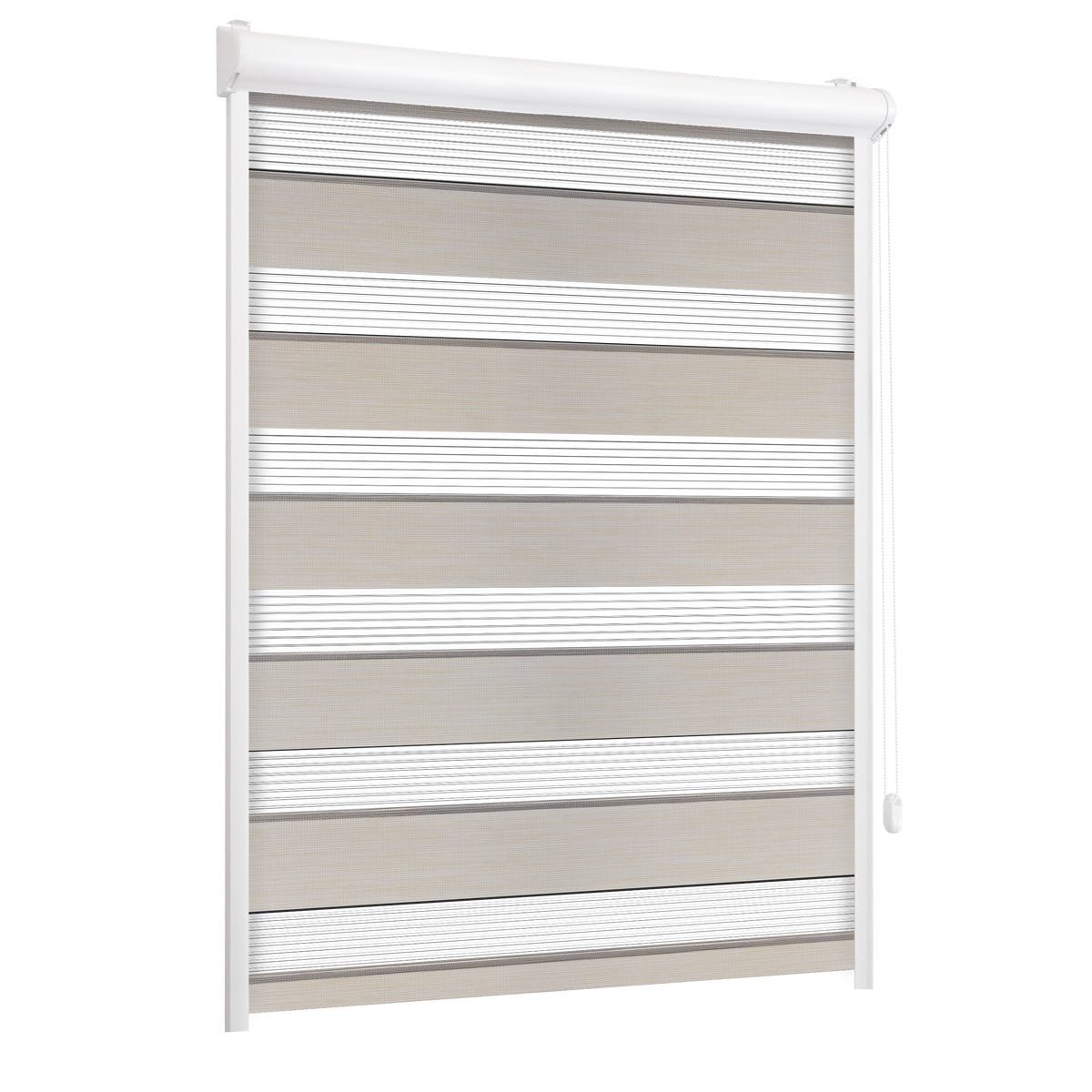 Roleta w kasecie dzień noc Naturale beżowa 81 x 220 cm prawa