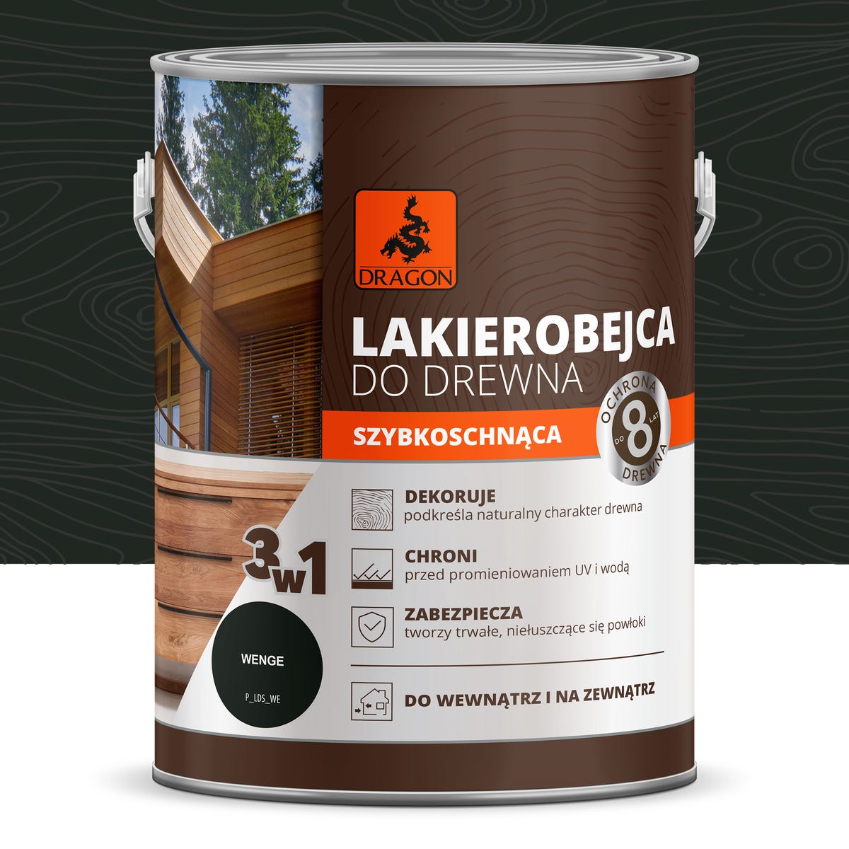 Dragon Lakierobejca Szybkoschnąca 0.2 l Wenge