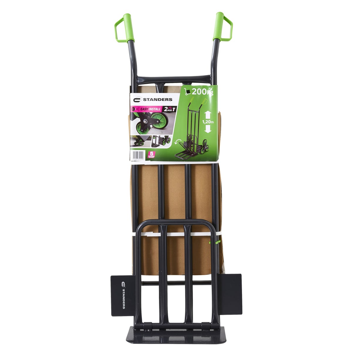 Wózek transportowy ze składaną platformą max. obciążenie 200 kg Standers