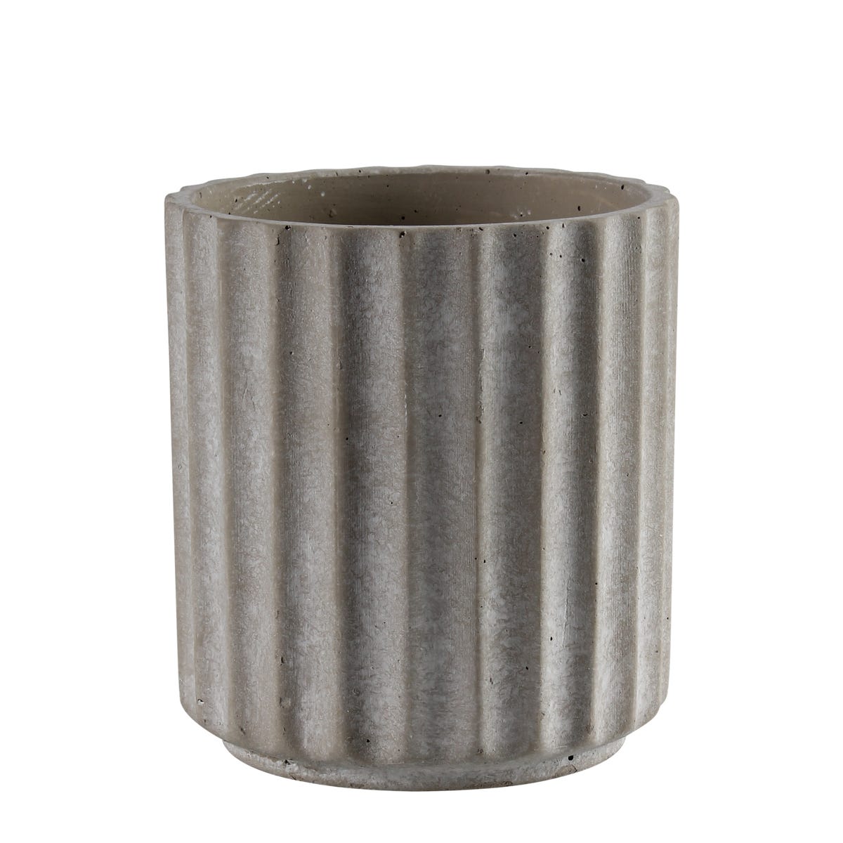 Splendid Osłonka doniczki cementowa Bent 14 cm szara