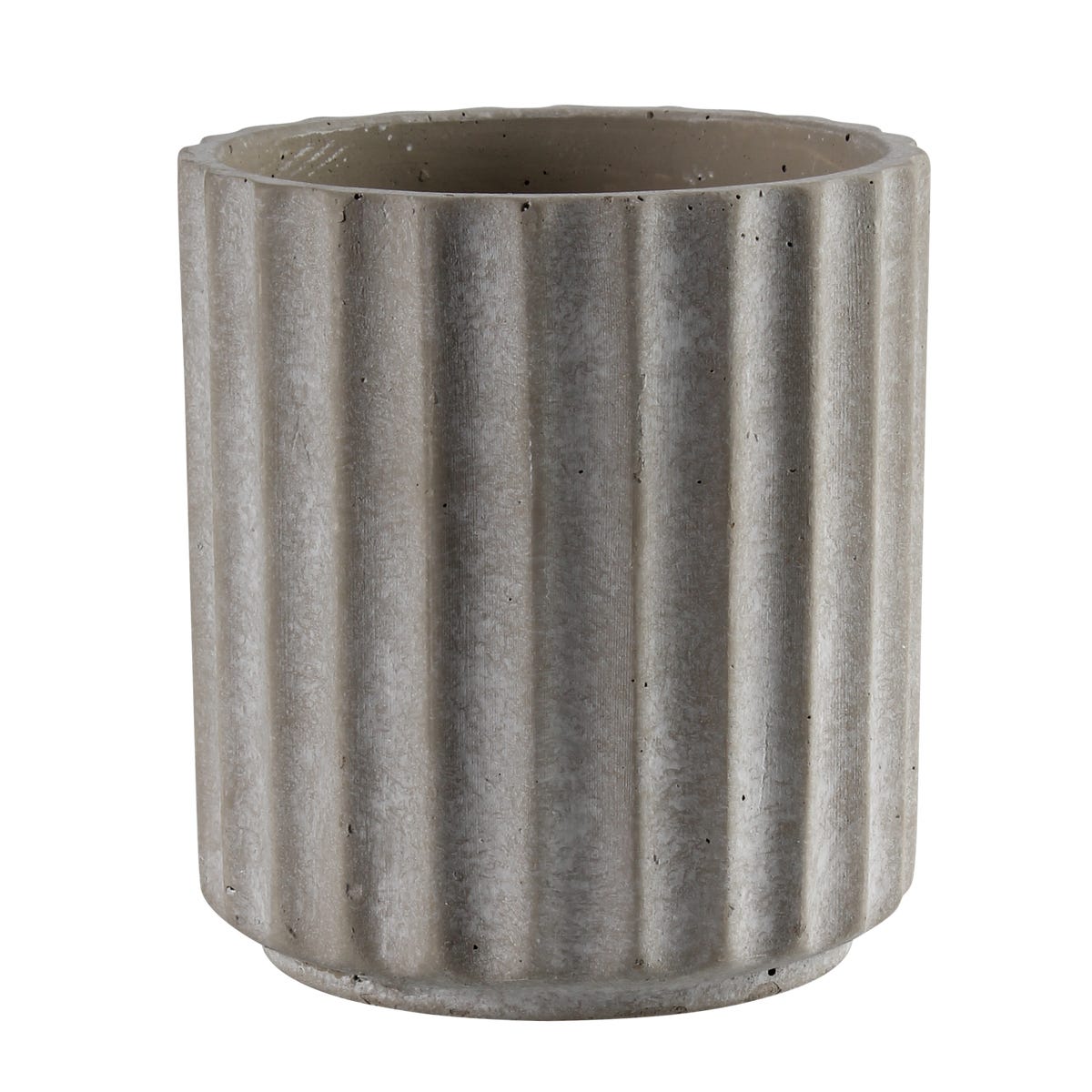 Splendid Osłonka doniczki cementowa Bent 19 cm szara