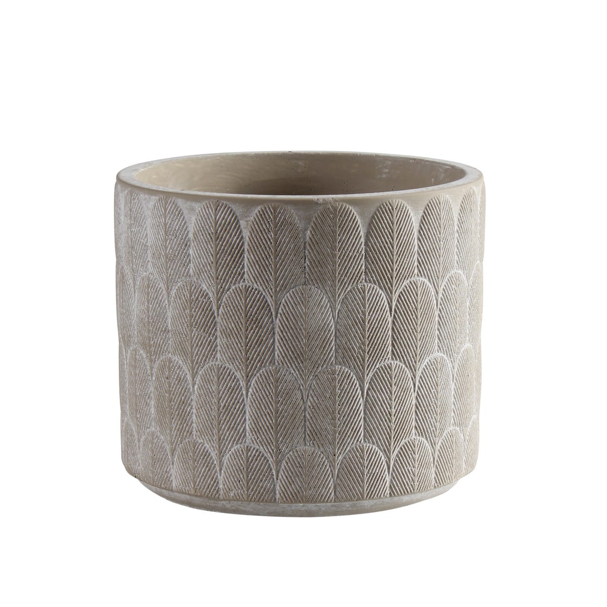 Splendid Osłonka doniczki cementowa Aste 12 cm beżowa