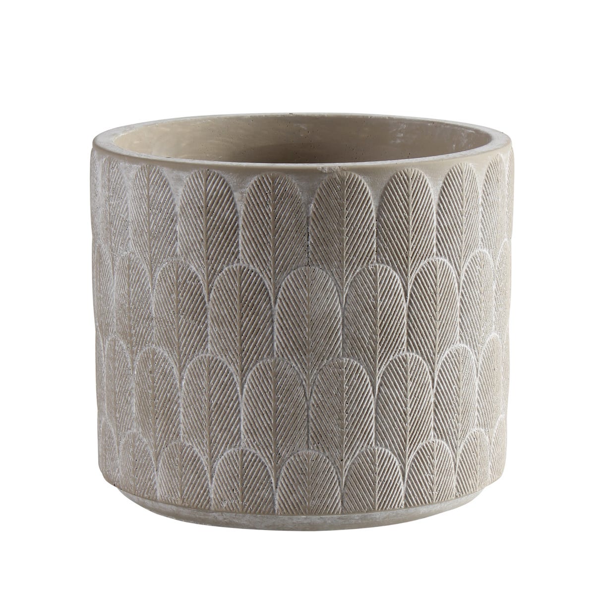 Splendid Osłonka doniczki cementowa Aste 16 cm beżowa