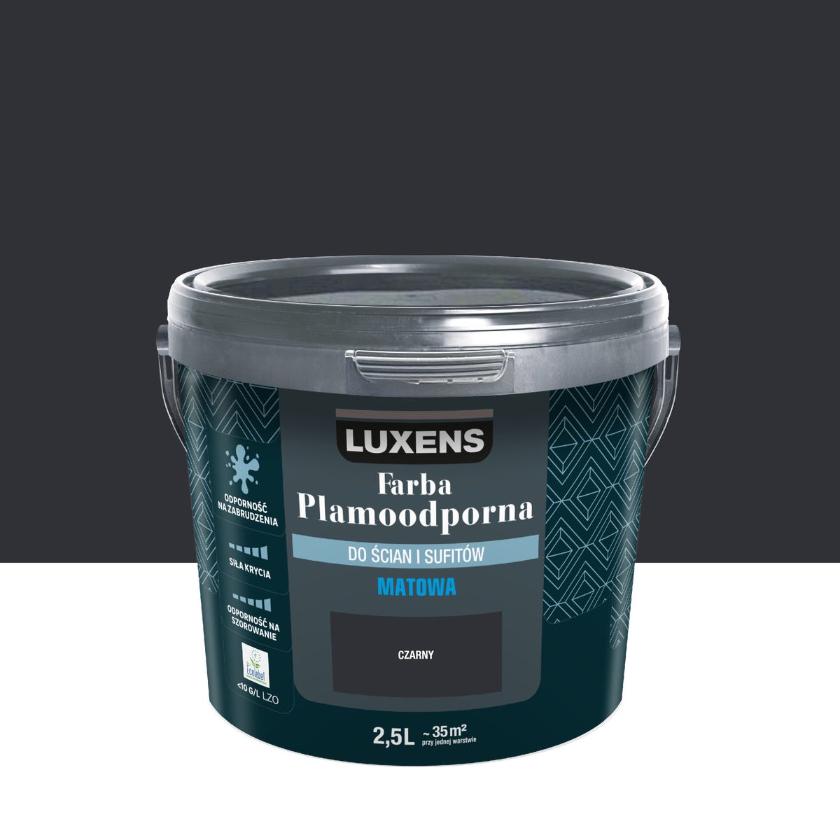 Luxens Farba Plamoodporna Black 2.5 l