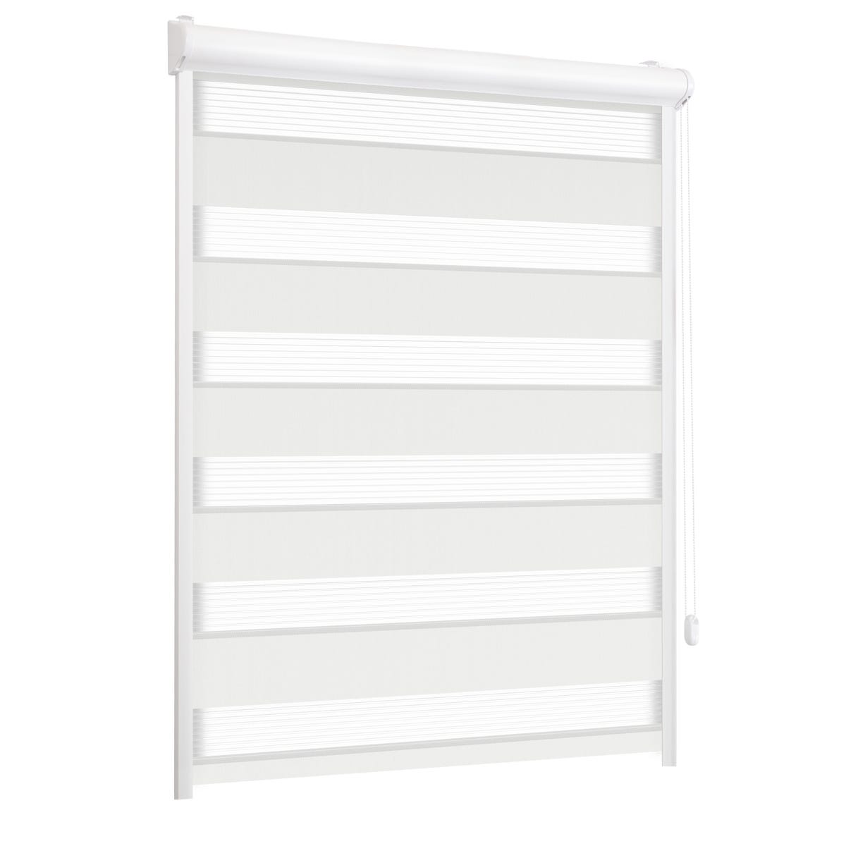 Roleta w kasecie dzień noc Classic biała 42 x 150 cm prawa