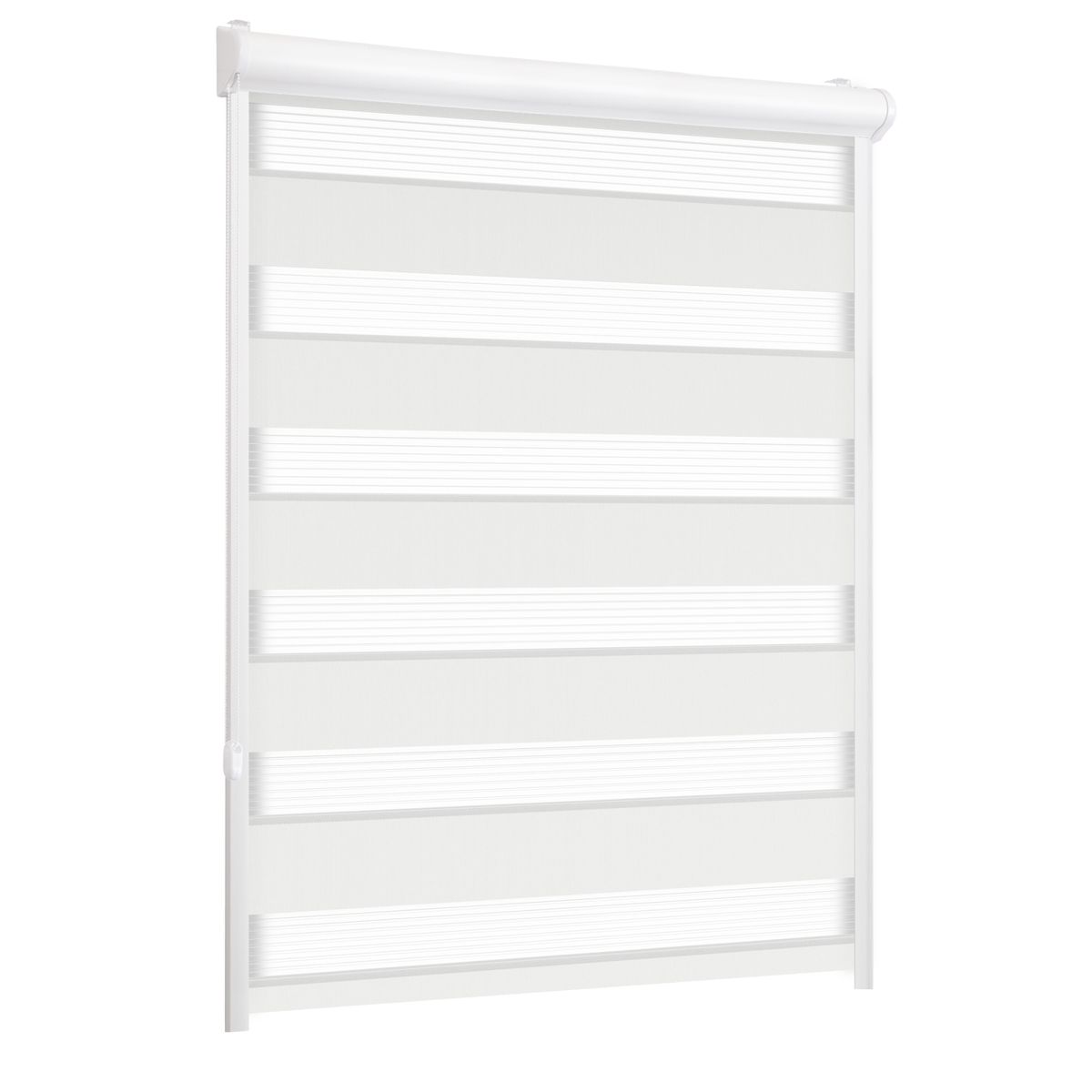 Roleta w kasecie dzień noc Classic biała 42 x 150 cm lewa