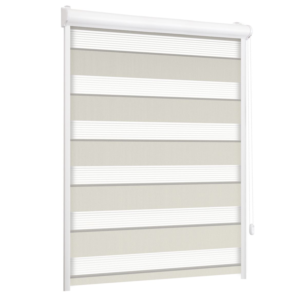 Roleta w kasecie dzień noc Classic lód 51 x 220 cm prawa