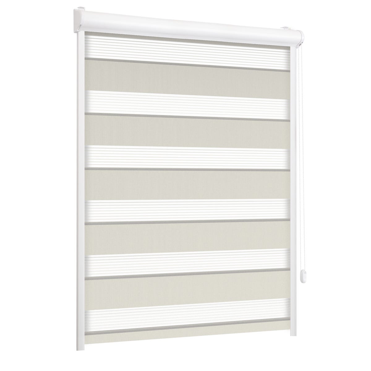 Roleta w kasecie dzień noc Classic lód 63 x 150 cm prawa