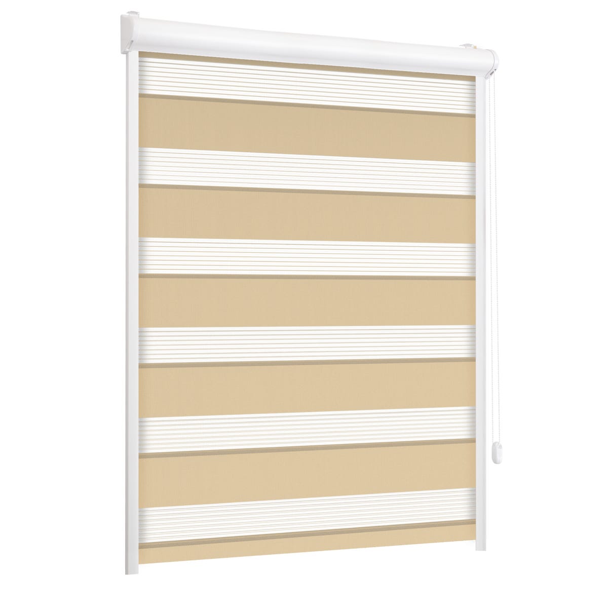 Roleta w kasecie dzień noc Classic latte 55.5 x 150 cm prawa