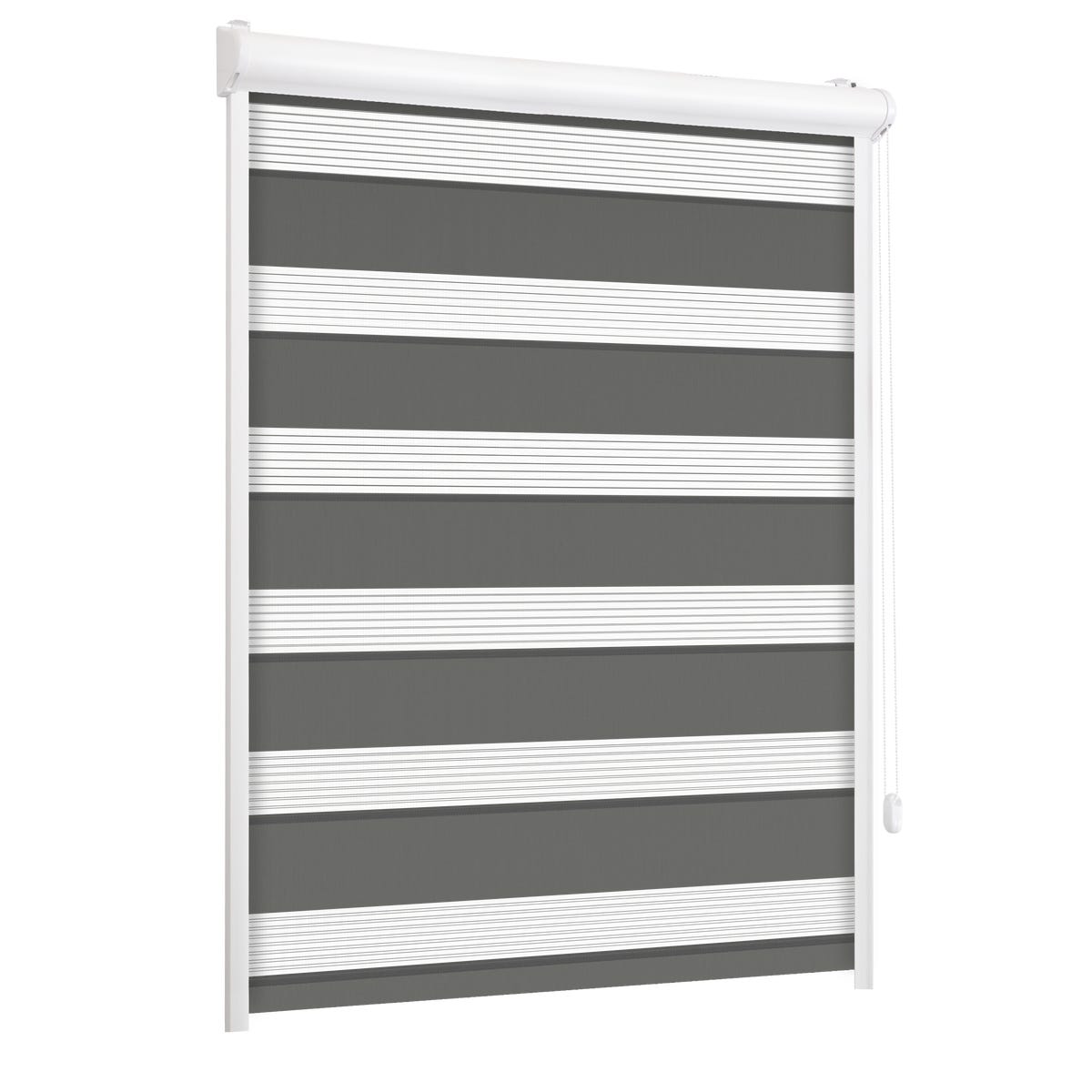 Roleta w kasecie dzień noc Classic stalowa 99 x 220 cm prawa