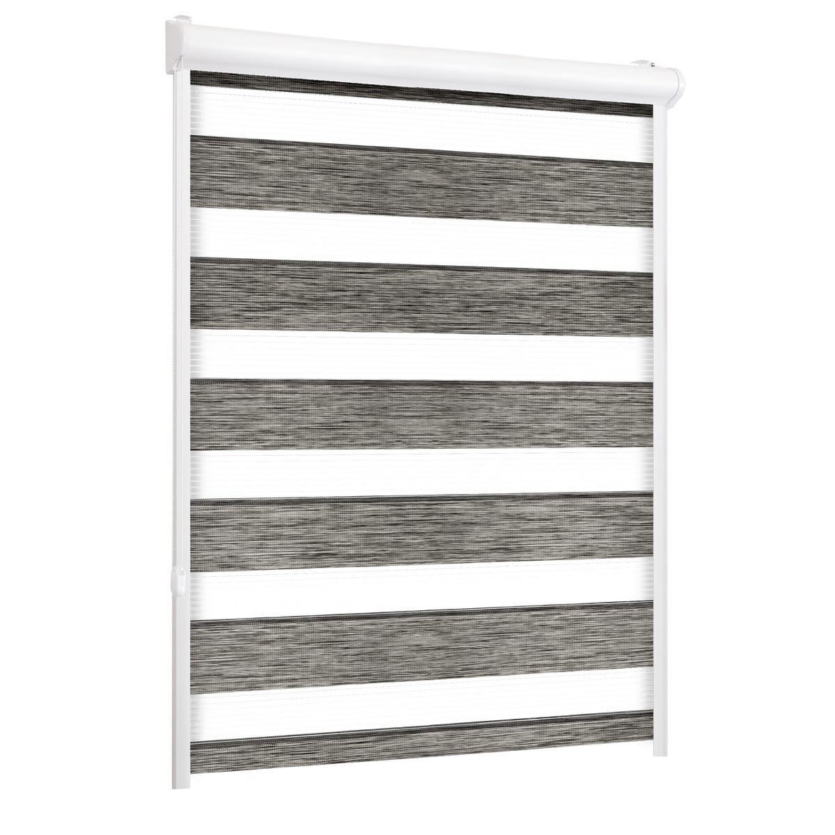 Roleta w kasecie dzień noc Naturale szara 43.5 x 150 cm lewa