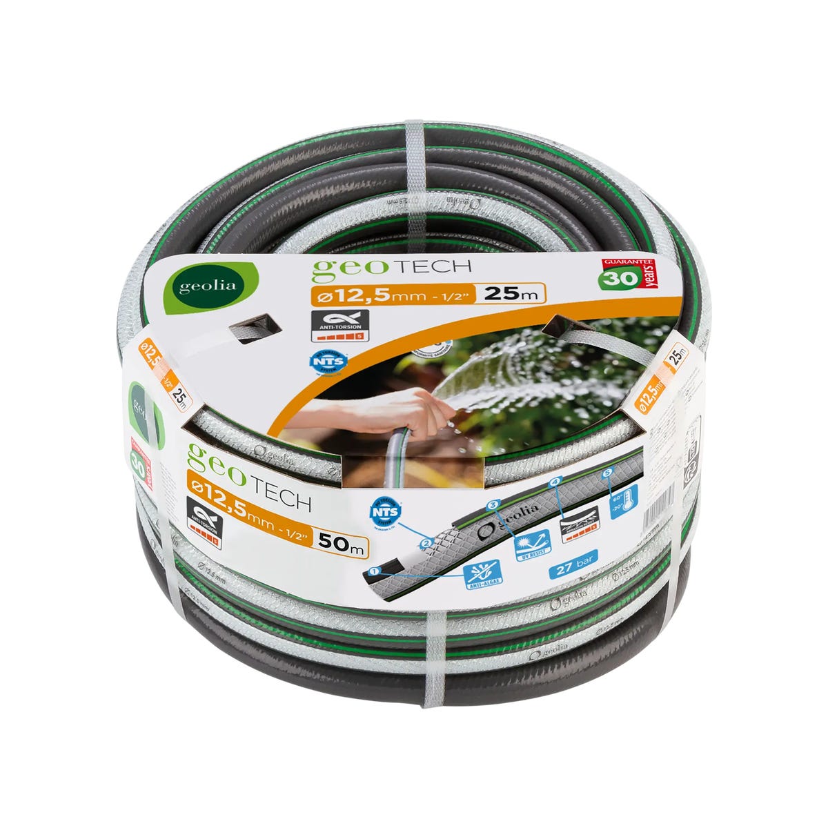 Geolia Wąż ogrodowy 12.5 mm(1/2