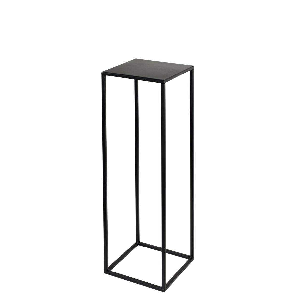 Kwietnik osłonka stojak Evron 19x19x62 cm czarny metalowy loft