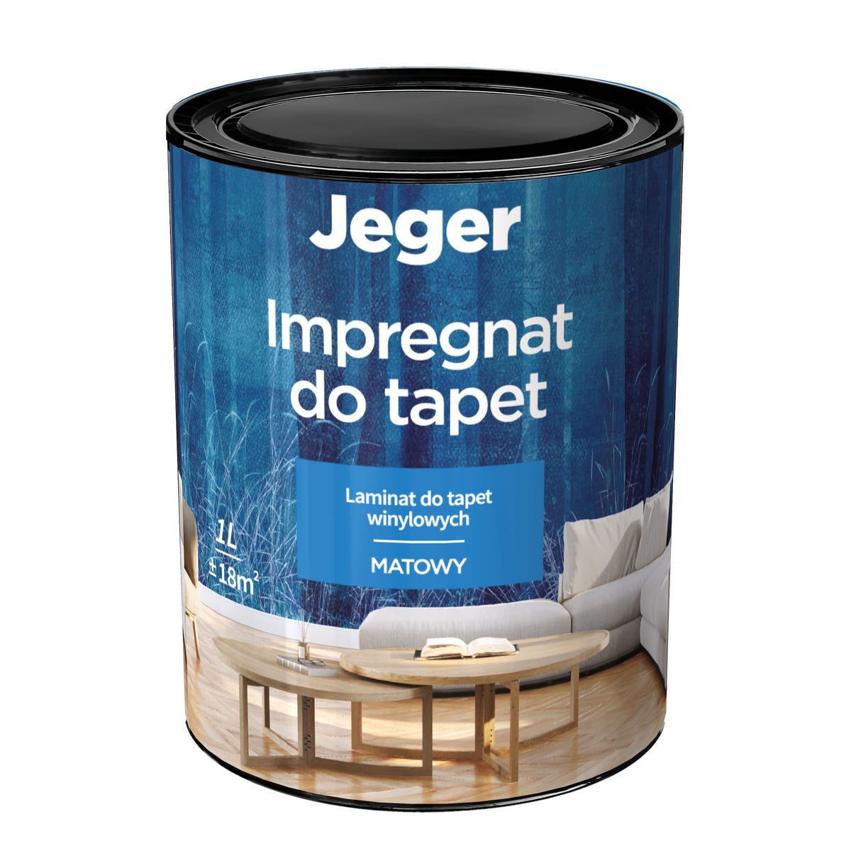 Impregnat, laminat do tapet i murali matowy 1l Jeger