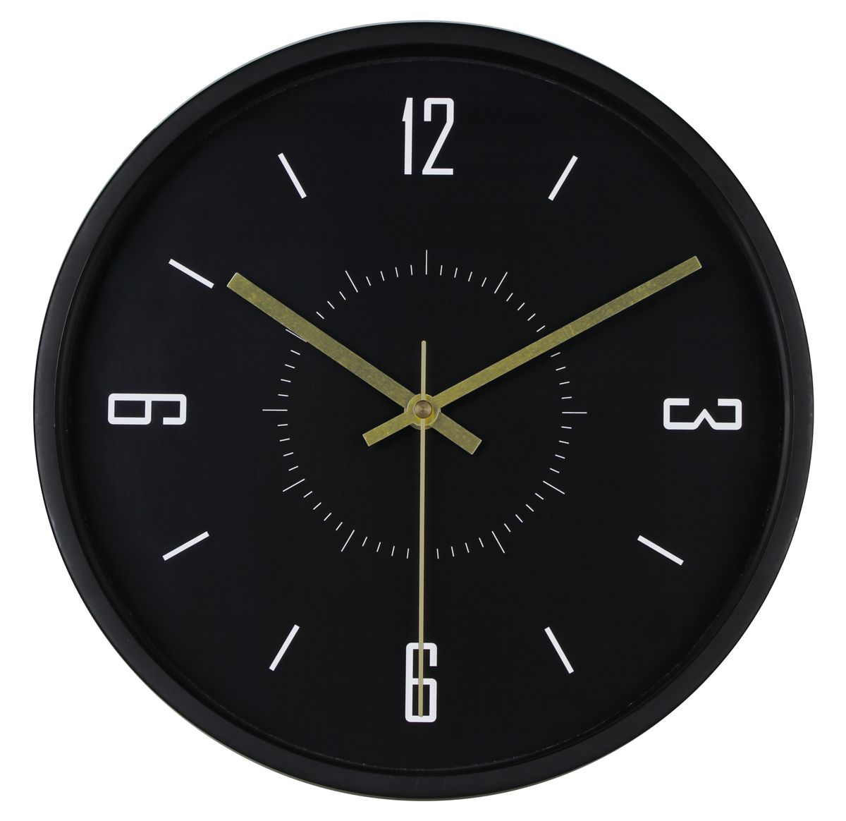 Zegar ścienny Office śr. 30 cm czarny