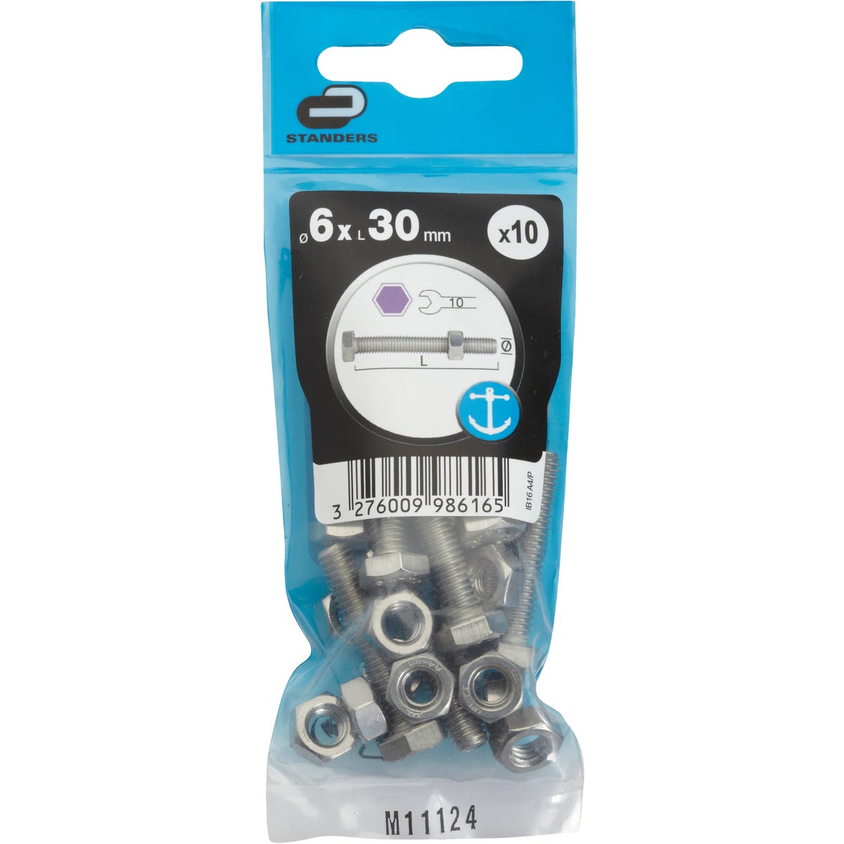 Standers Śruba 6 x 30 mm 10 szt.