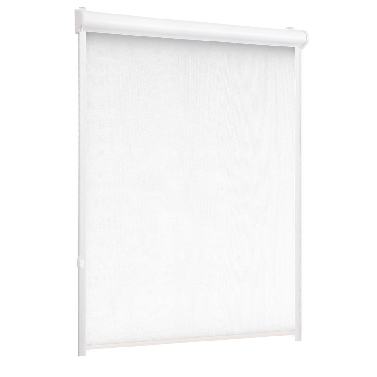 Roleta w kasecie zaciemniająca Silver biała 67.5 x 150 cm lewa
