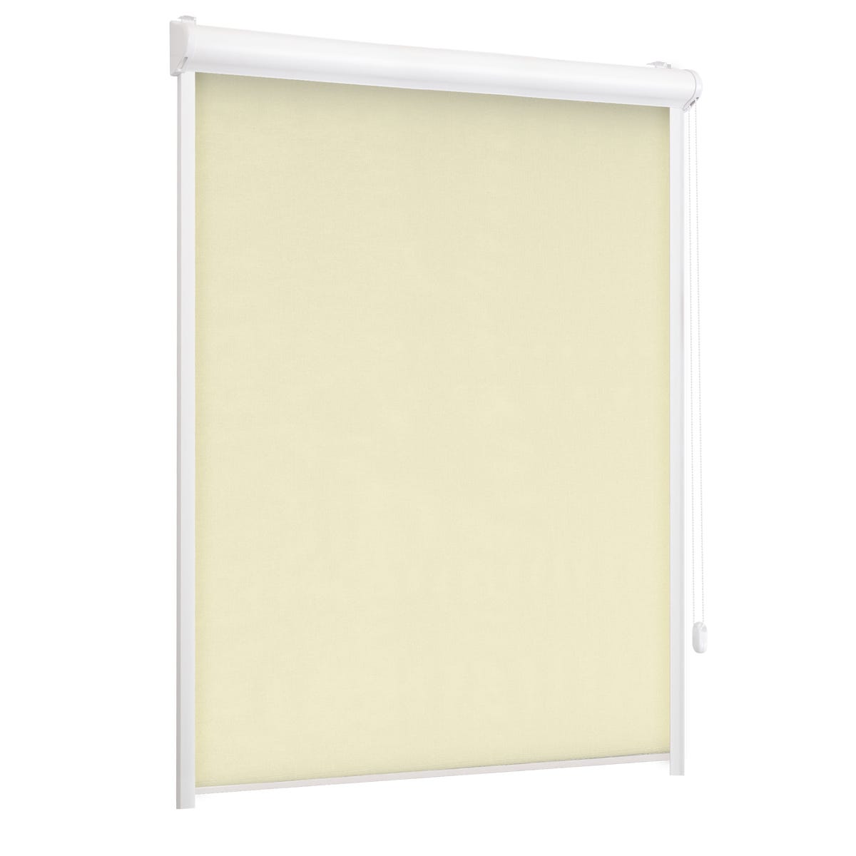 Roleta w kasecie zaciemniająca Silver kremowa 91.5 x 150 cm prawa