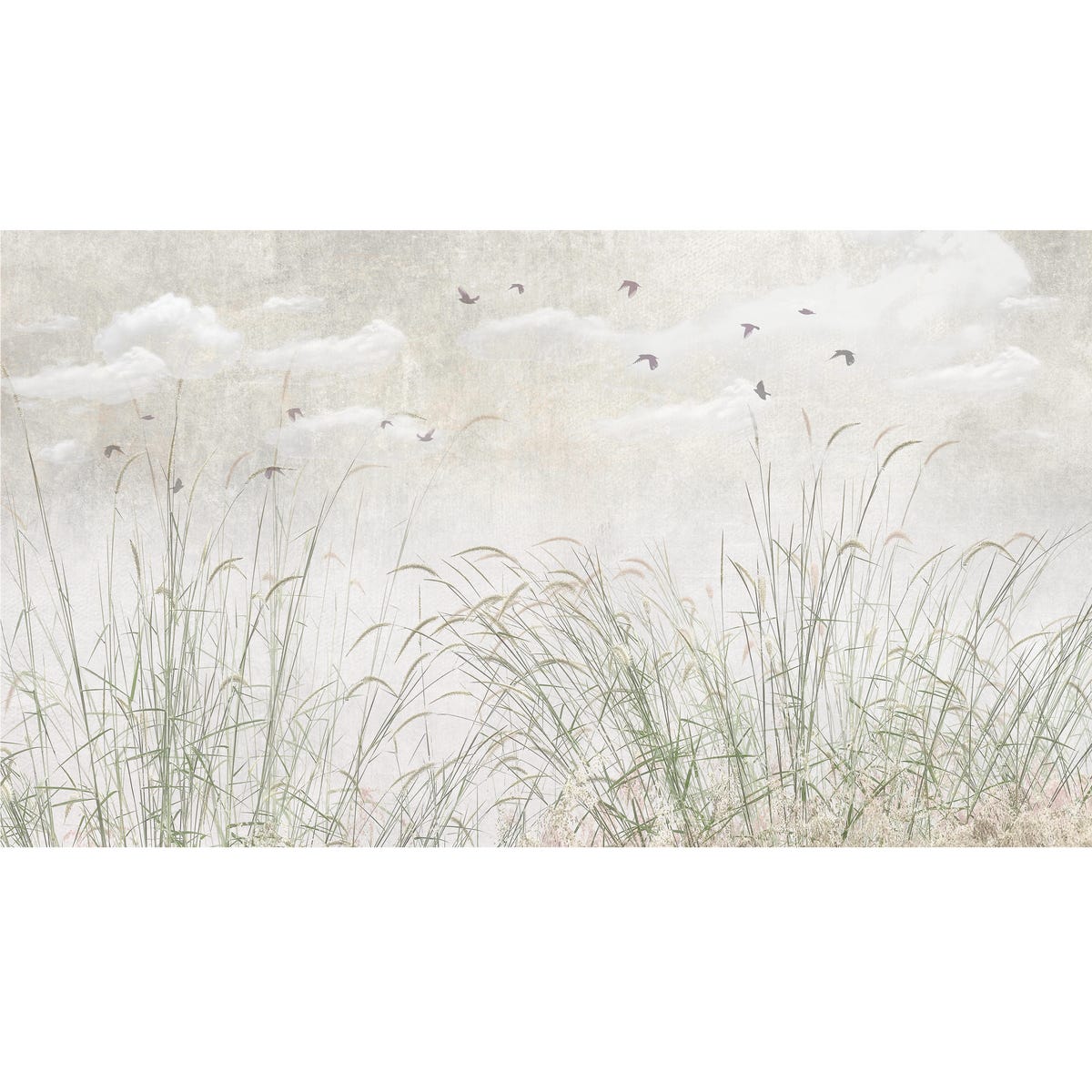 Mural Green Grass zielone trawy 500 x 280 cm delikatna struktura