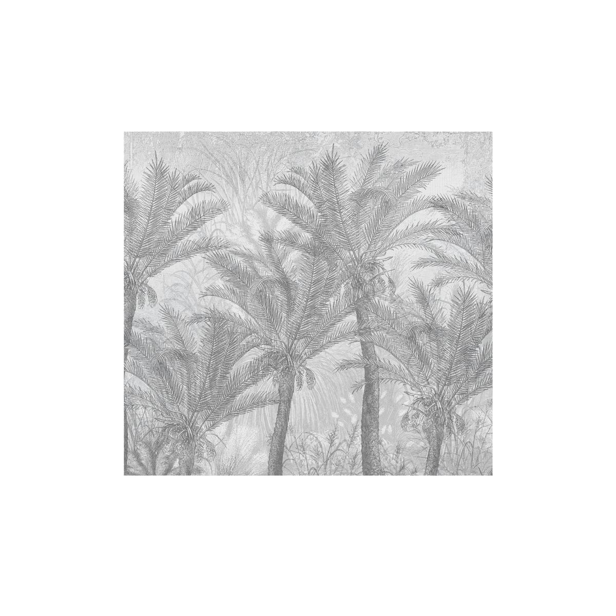 Mural Palms egzotyczne palmy 300 x 280 cm delikatna struktura