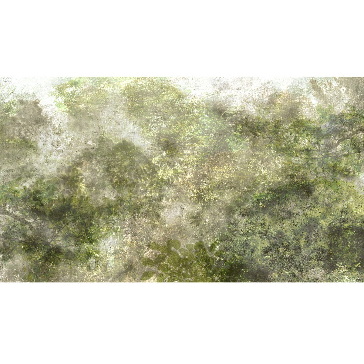 Mural Grove zieleń lasu 500 x 280 cm delikatna struktura