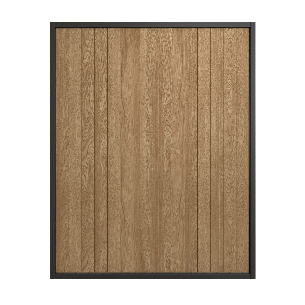 Lamele obrotowe separujące 202.5x160 cm dębowy z czarną ramą