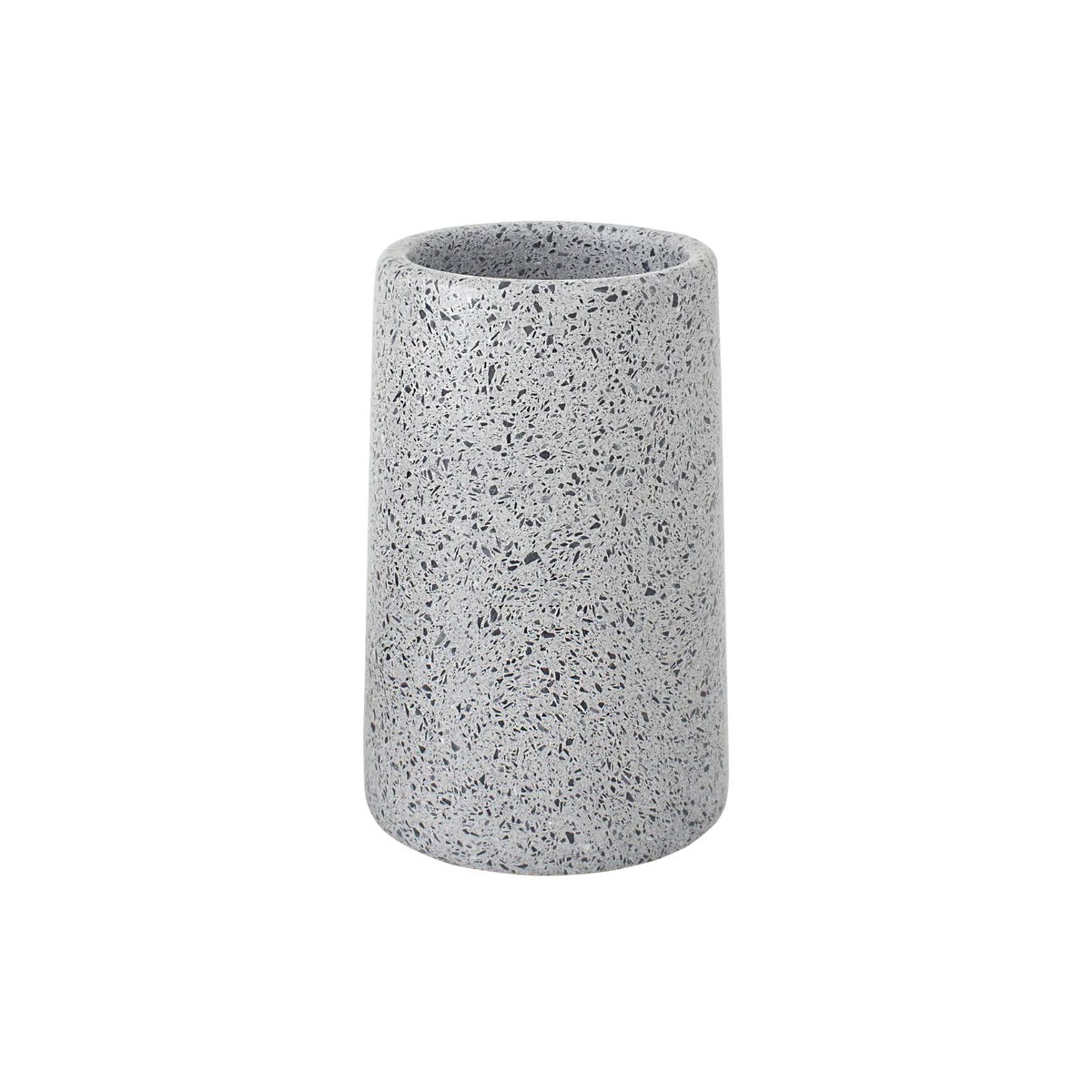 Kubek na szczoteczki do zębów kamienny lastryko ciemne