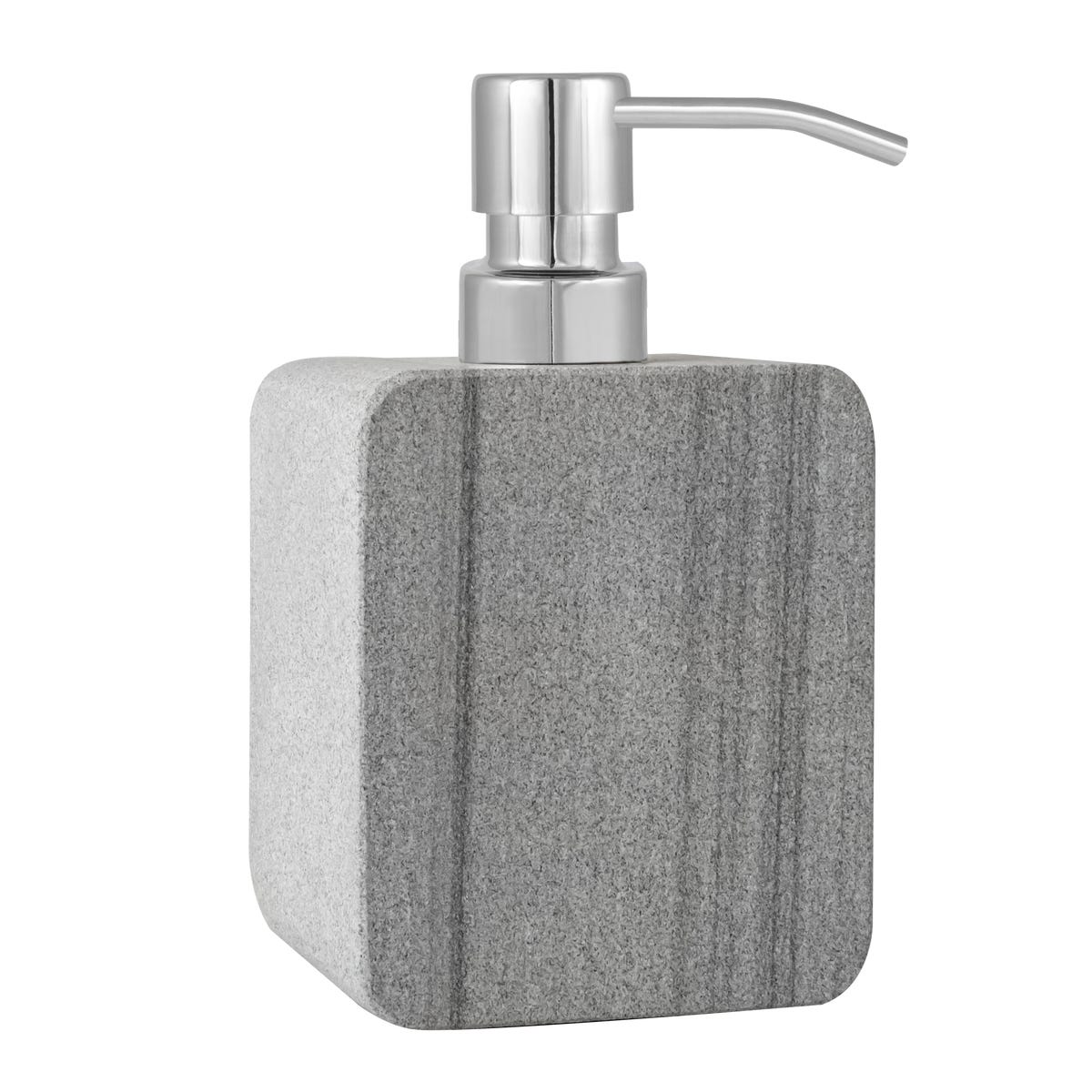 Dozownik do mydła w płynie kamienny marmur szary