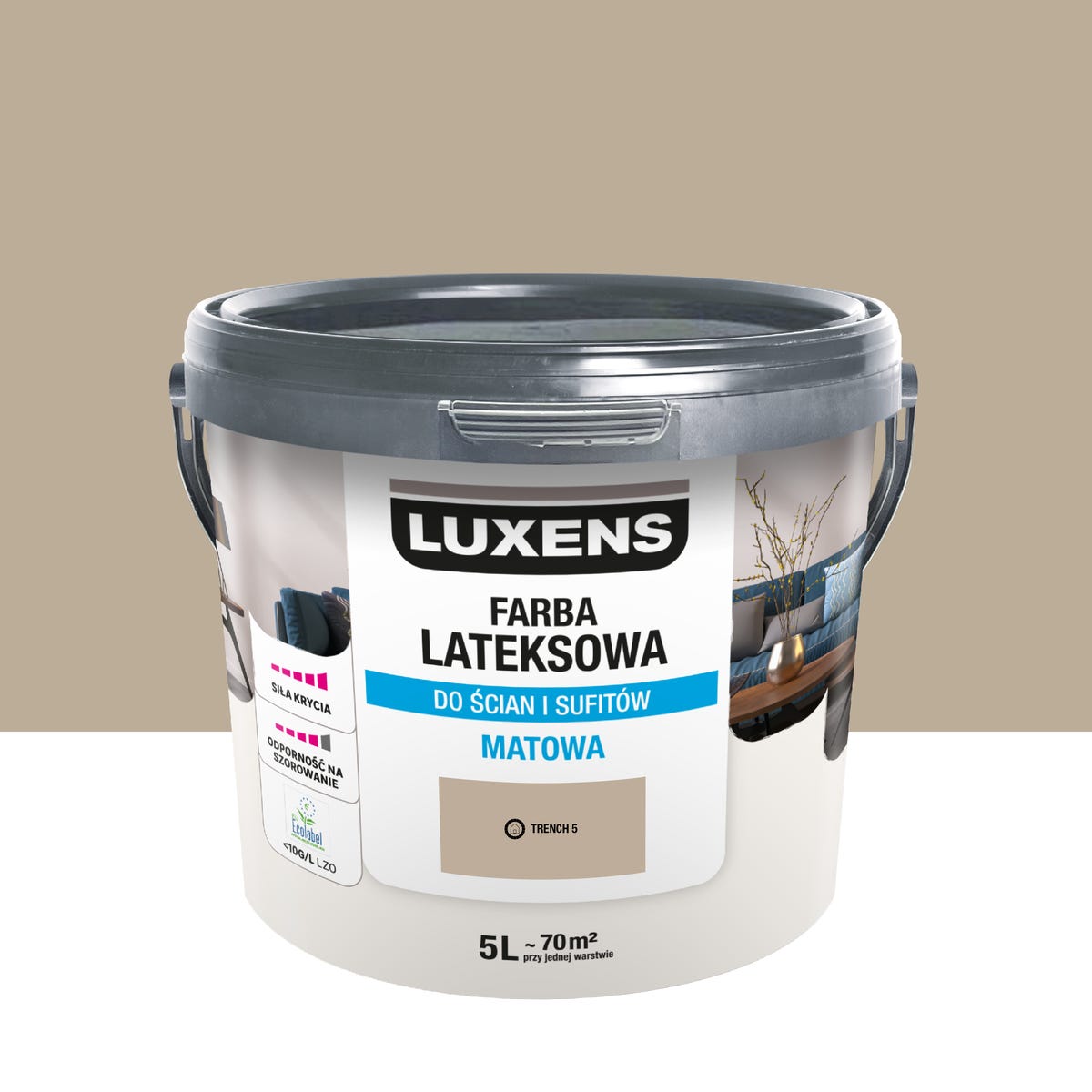 Luxens Farba lateksowa Trench 5 5 l