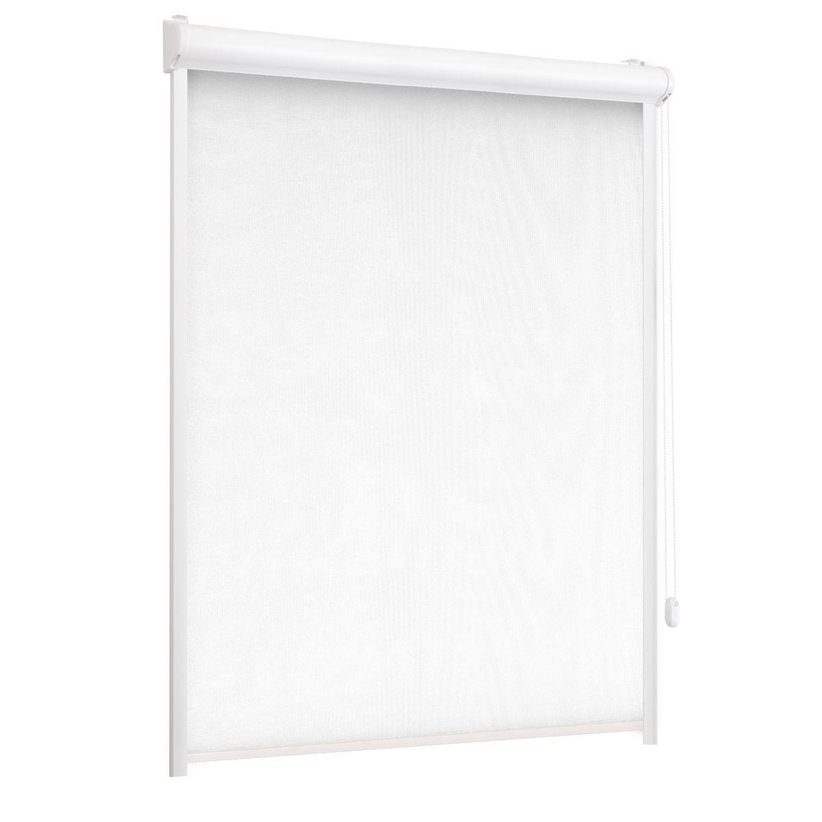 Roleta w kasecie zaciemniająca Silver biała 57 x 220 cm prawa