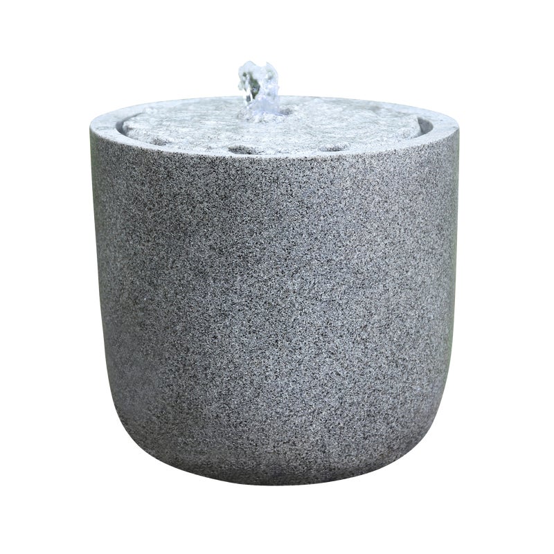 Fontanna dekoracyjna do ogrodu LED konglomeratowa