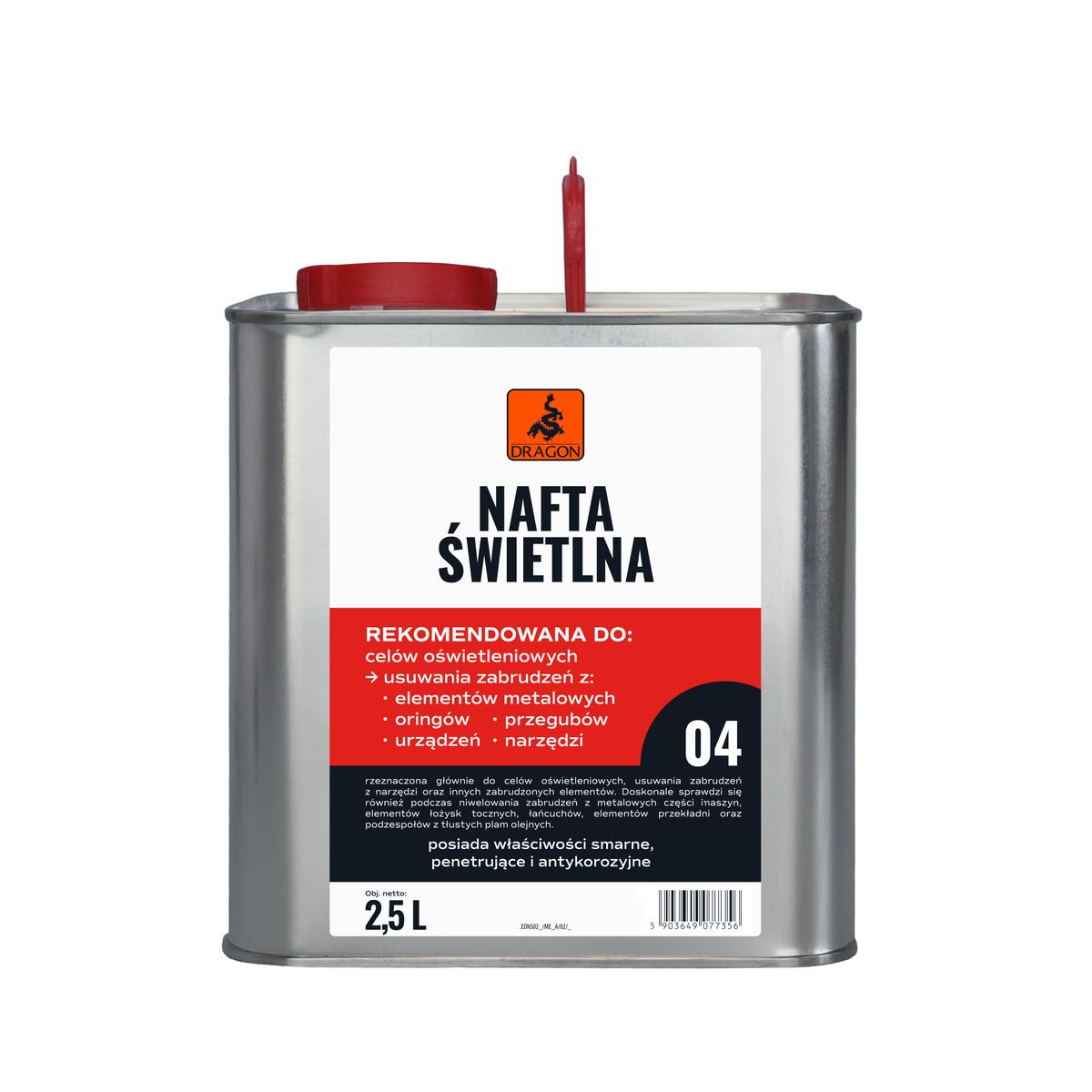 Dragon Rozpuszczalnik Nafta Świetlna do metalu 2.5 l