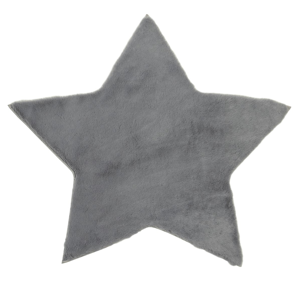 Dywan dziecięcy pluszowy Rabbit Gwiazdka szary 90 x 90 cm