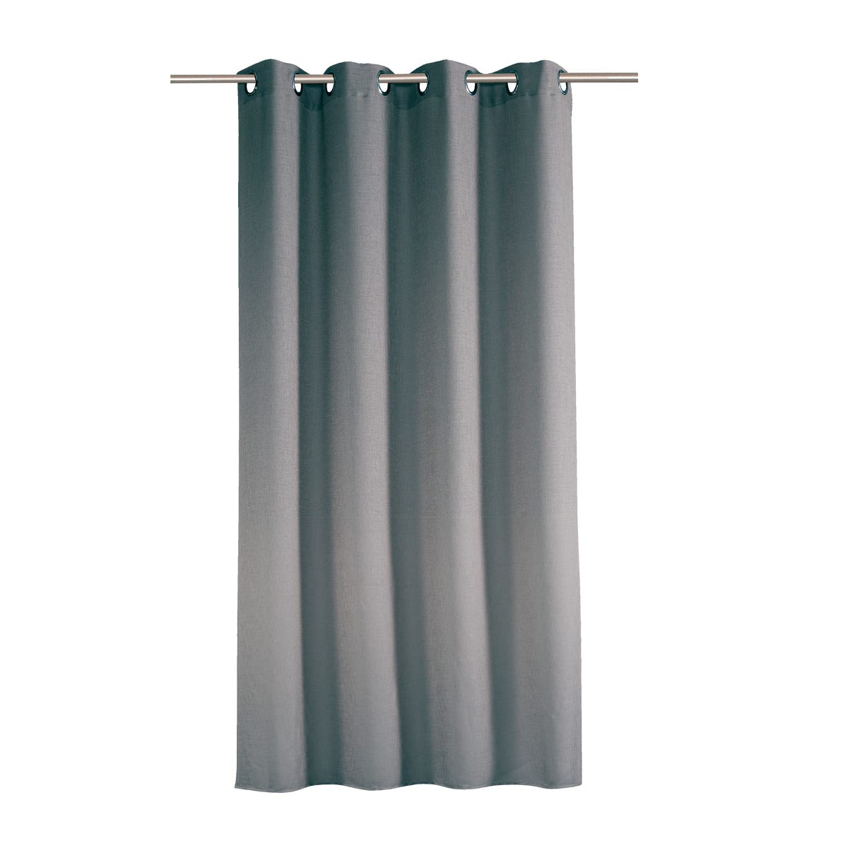 Zasłona Gita granit szara 140 x 280 cm na przelotkach Inspire