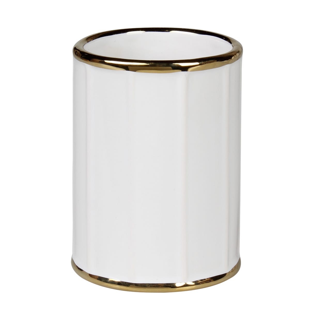 Kubek na szczoteczki do zębów Pouli Splendid biały