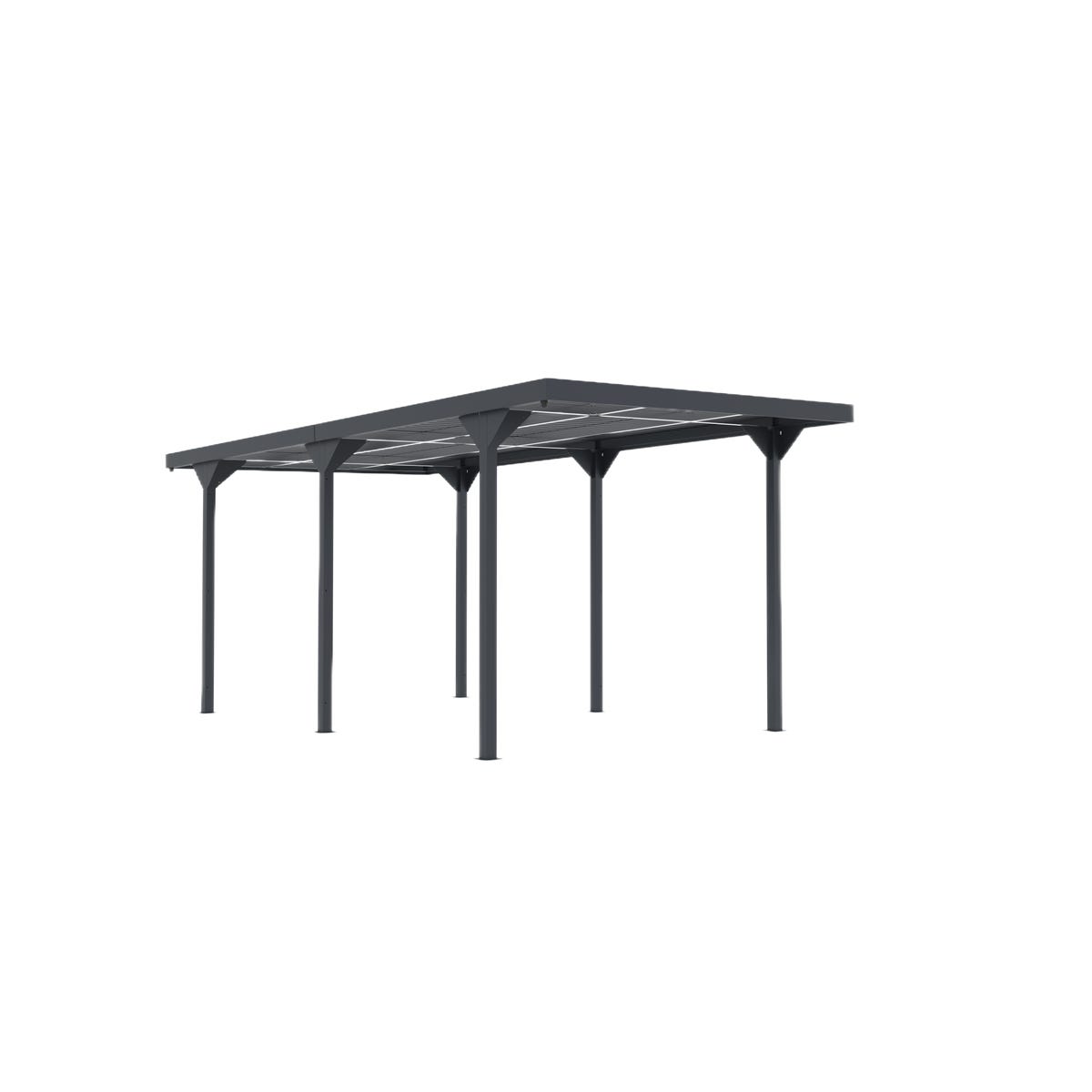 Corciano Wiata garażowa metalowa z dachem 281x546x238cm