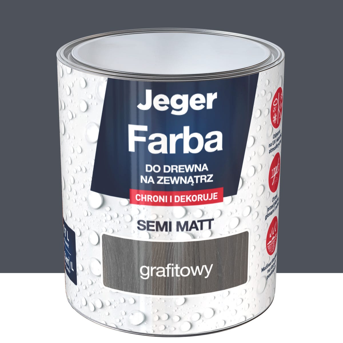 Jeger Farba do drewna na zewnątrz Ciemny Granat 0.7 litra