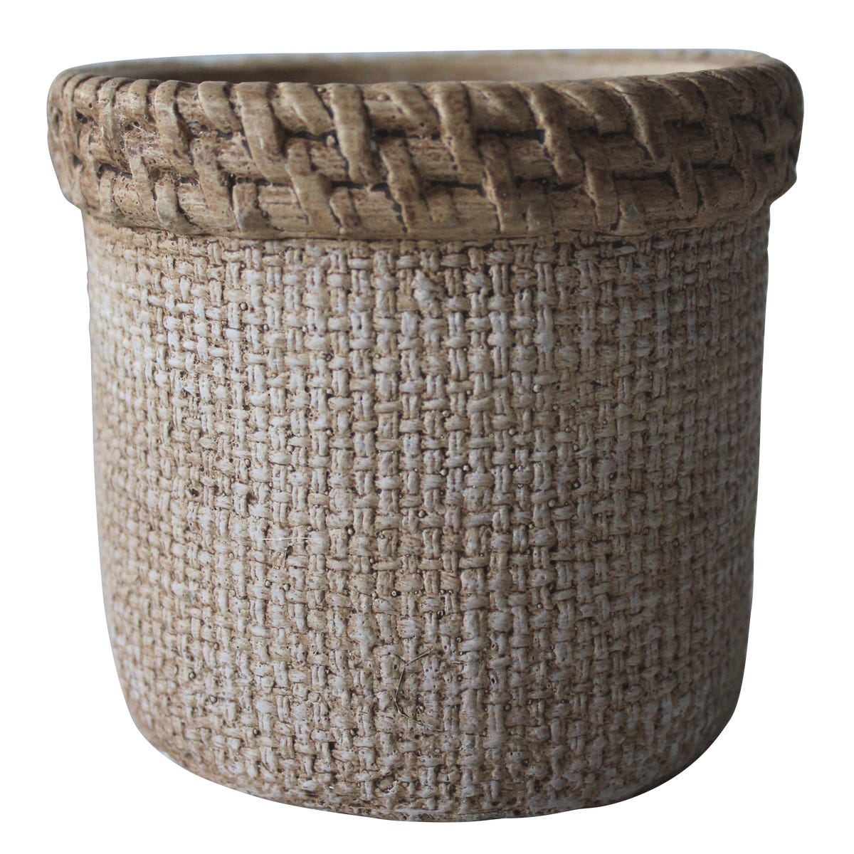 Splendid Osłonka doniczki cementowa Viggo 12cm szara